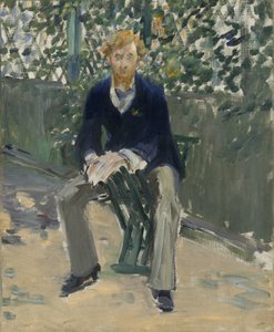 George Moore i konstnärens trädgård, ca 1879